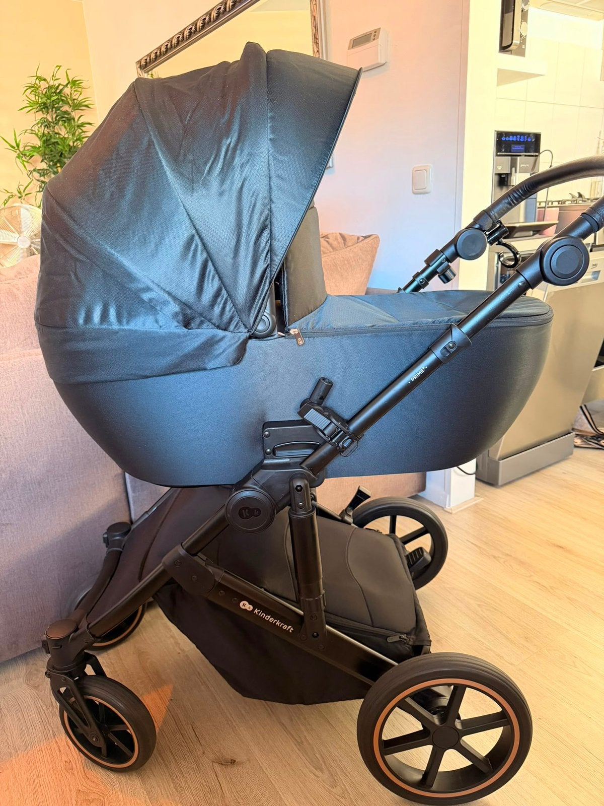 Kindercraft kinderwagen Prime2. 2in1 Black, Ophalen, Zo goed als nieuw, Overige merken, Met reiswieg