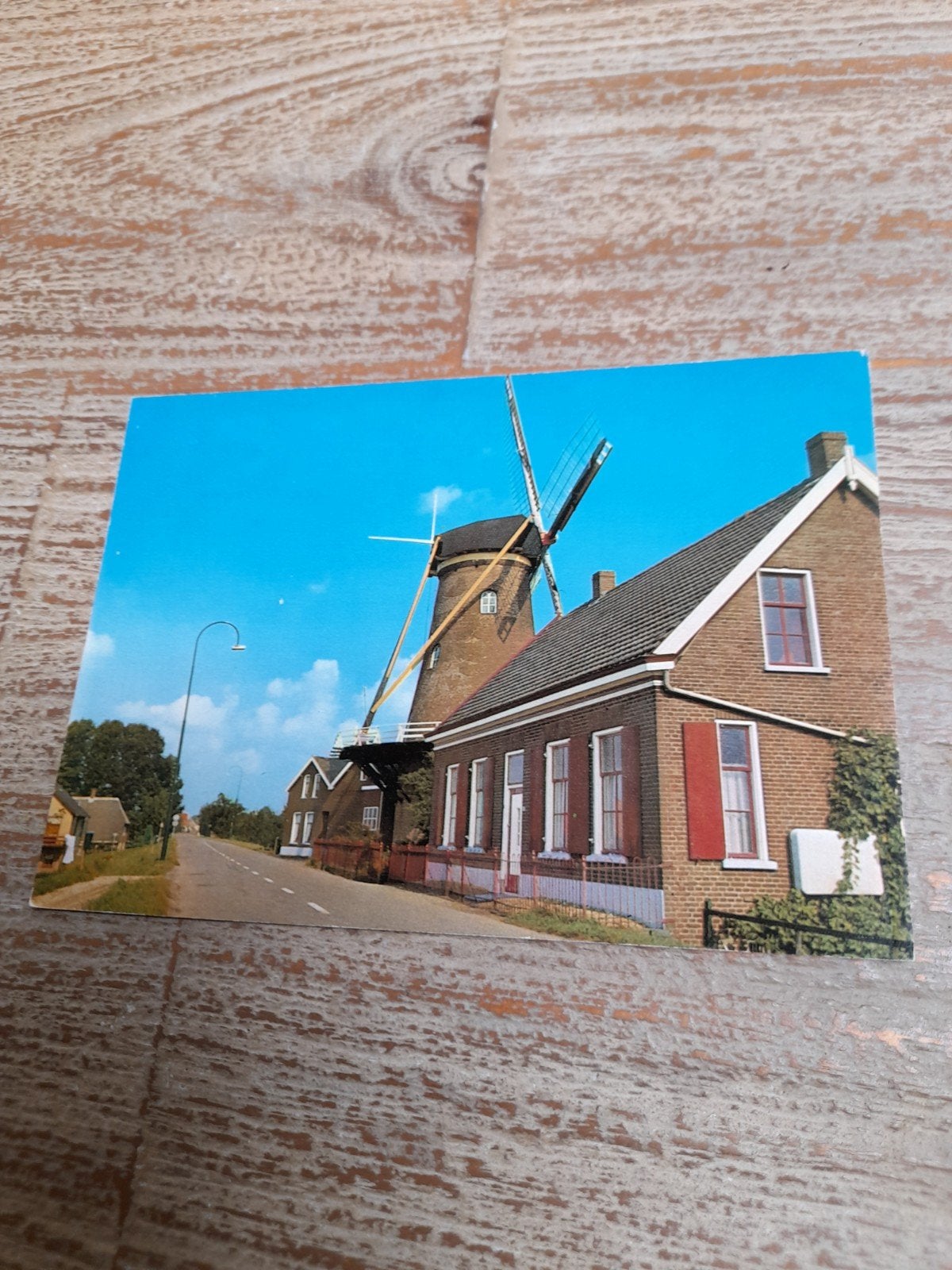 Fotoansichtkaart Wijk en Aalburg Molen de twee gebroeders, Ophalen of Verzenden, 1980 tot heden, Ongelopen, Noord-Brabant