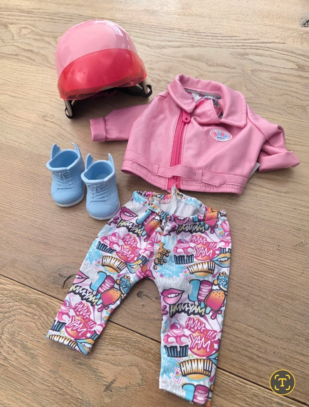 Baby Born scooter outfit, Ophalen of Verzenden, Zo goed als nieuw, Babypop