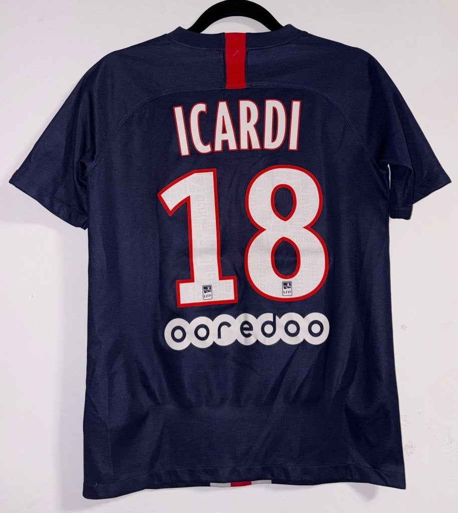 Origineel PSG 2019-20 thuis shirt Icardi #18 - maat XL (jr), Overige kleuren, Nike, Ophalen of Verzenden, Zo goed als nieuw