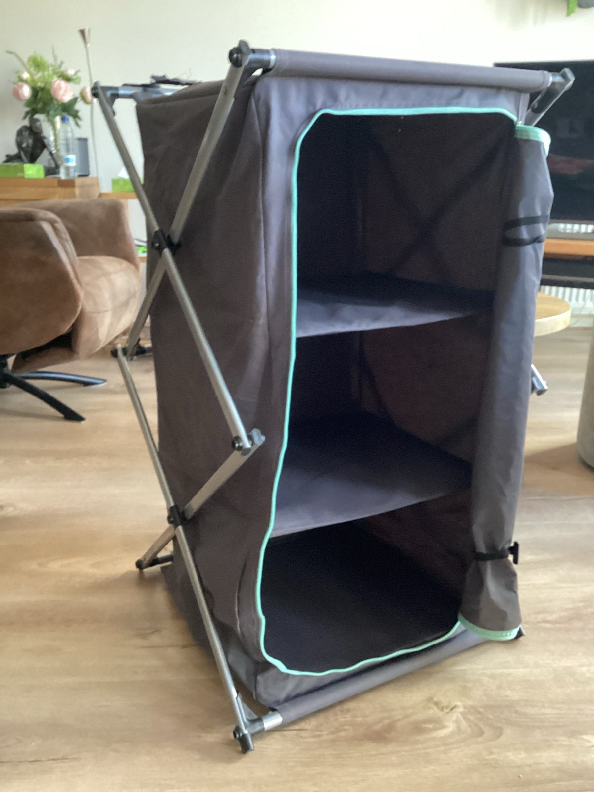 2x Opvouwbare Stoffen Campingkasten - Z.G.A.N., Caravans en Kamperen, Ophalen of Verzenden, Zo goed als nieuw