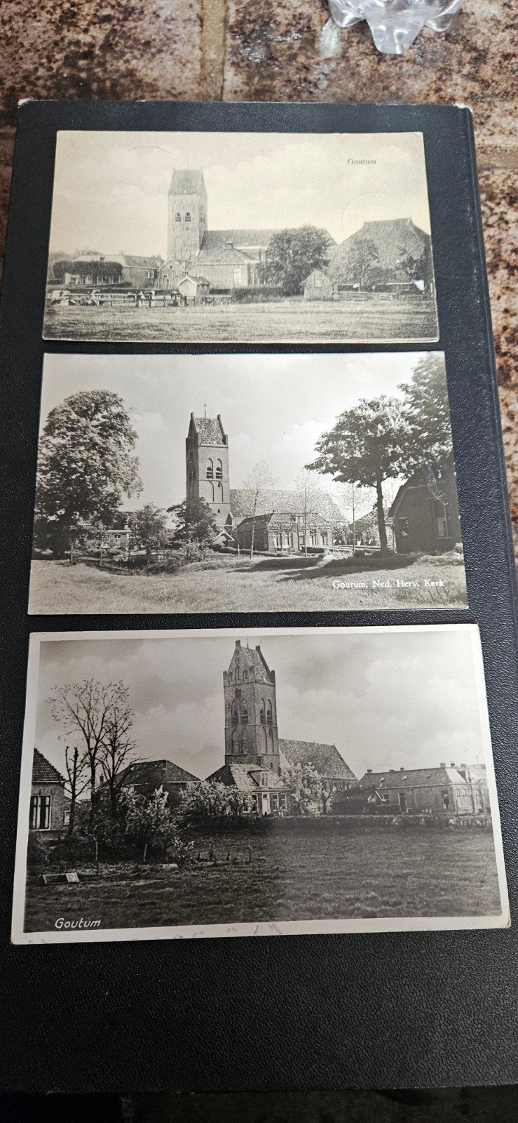 Goutum 3 Ansichtkaarten, Ophalen of Verzenden, Friesland