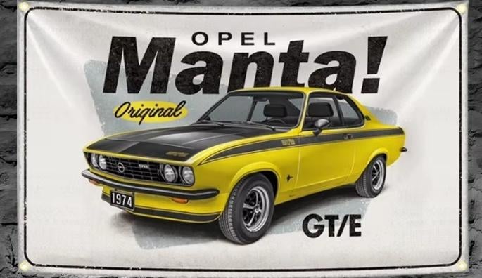 MANTA BANNER 60X90 CM MET BEVESTIGGINGS OGEN, Ophalen of Verzenden, Nieuw