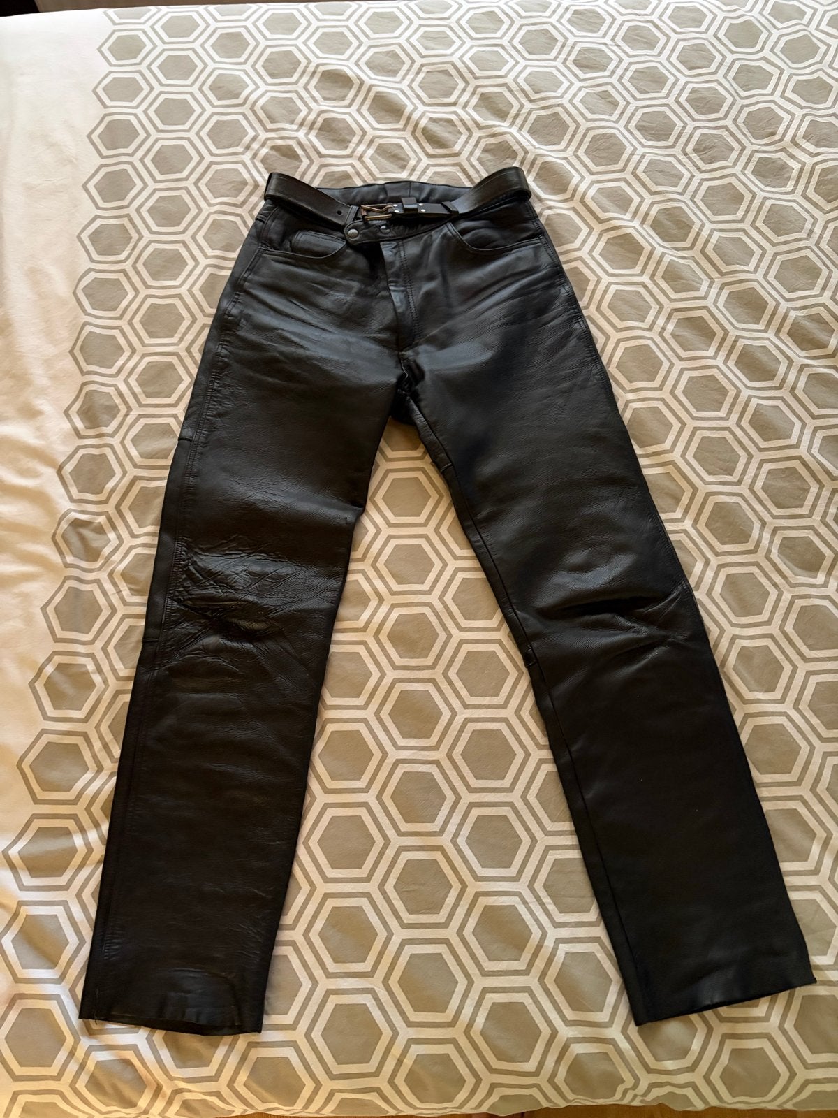 Büse leren motorbroek - Zwart - Maat 52/54 (L), Ophalen of Verzenden, Zo goed als nieuw, Maat 52/54 (L), Zwart