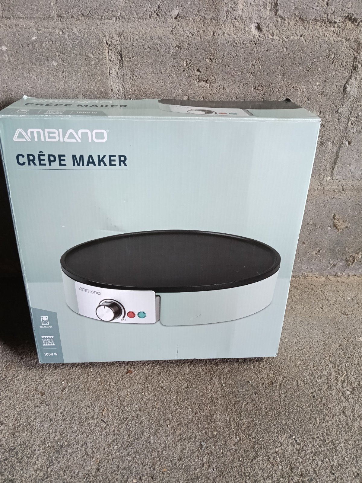 Crêpe maker, Ophalen of Verzenden, Zo goed als nieuw, Groen