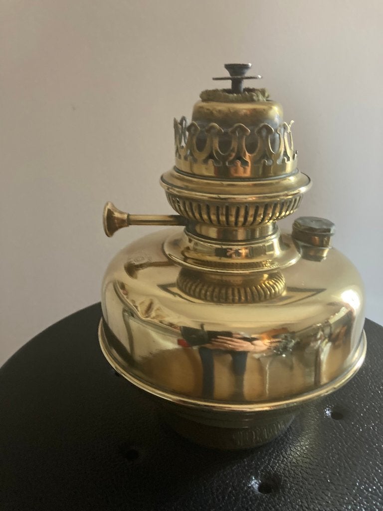 Koperen olielamp, Ophalen of Verzenden