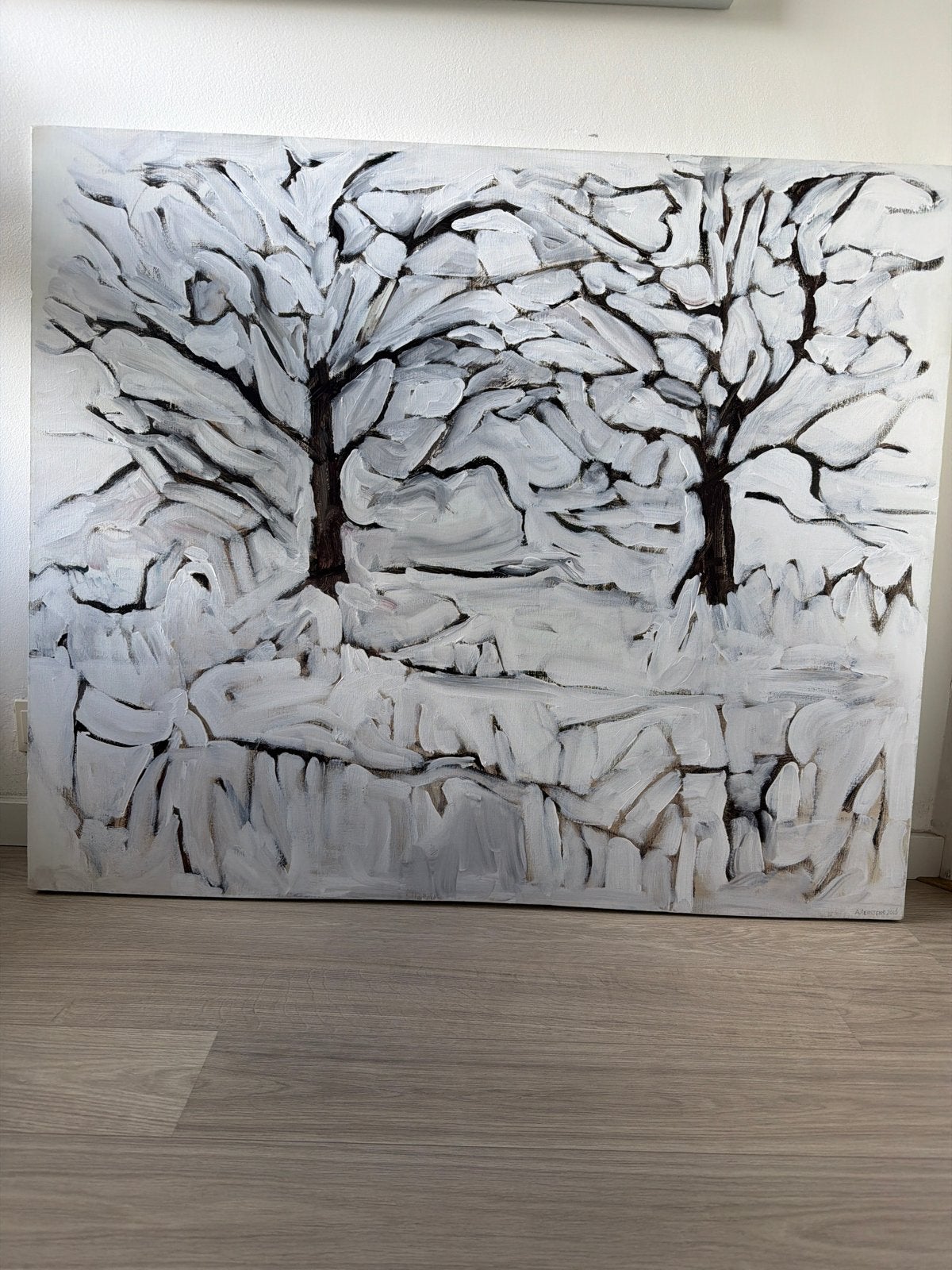 Schilderij 'Bomen' van A. Meerssens (2016), Ophalen of Verzenden