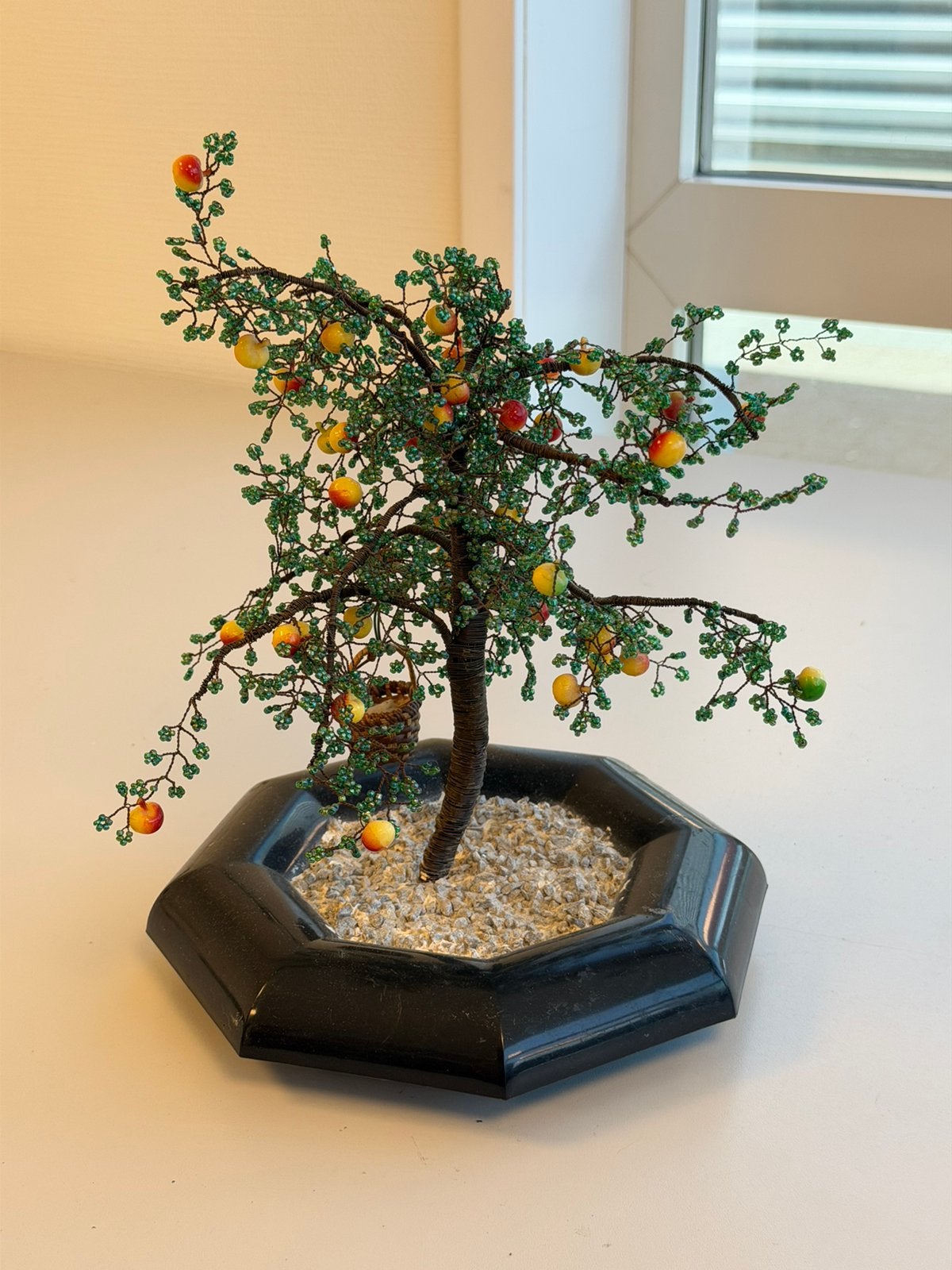 Handgemaakte Kralen Bonsai Appelboom met Buigbare Takken, Ophalen of Verzenden