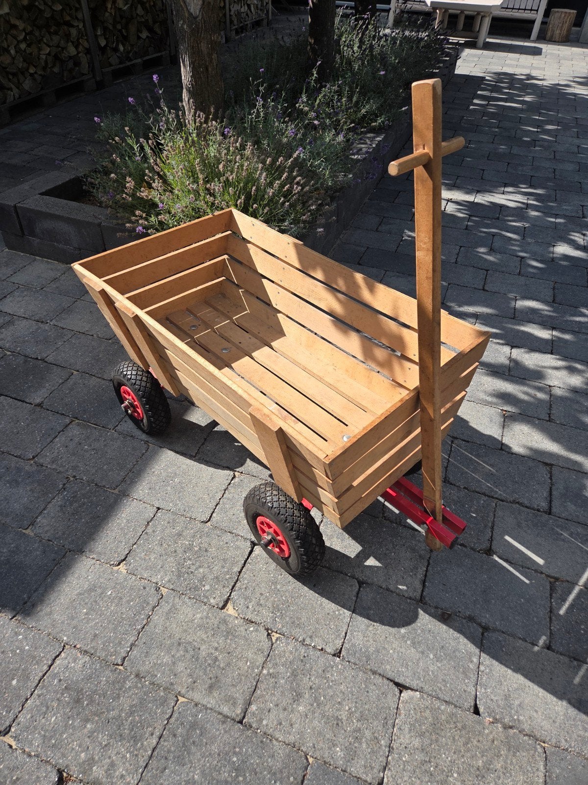 Houten bolderkar, Ophalen
