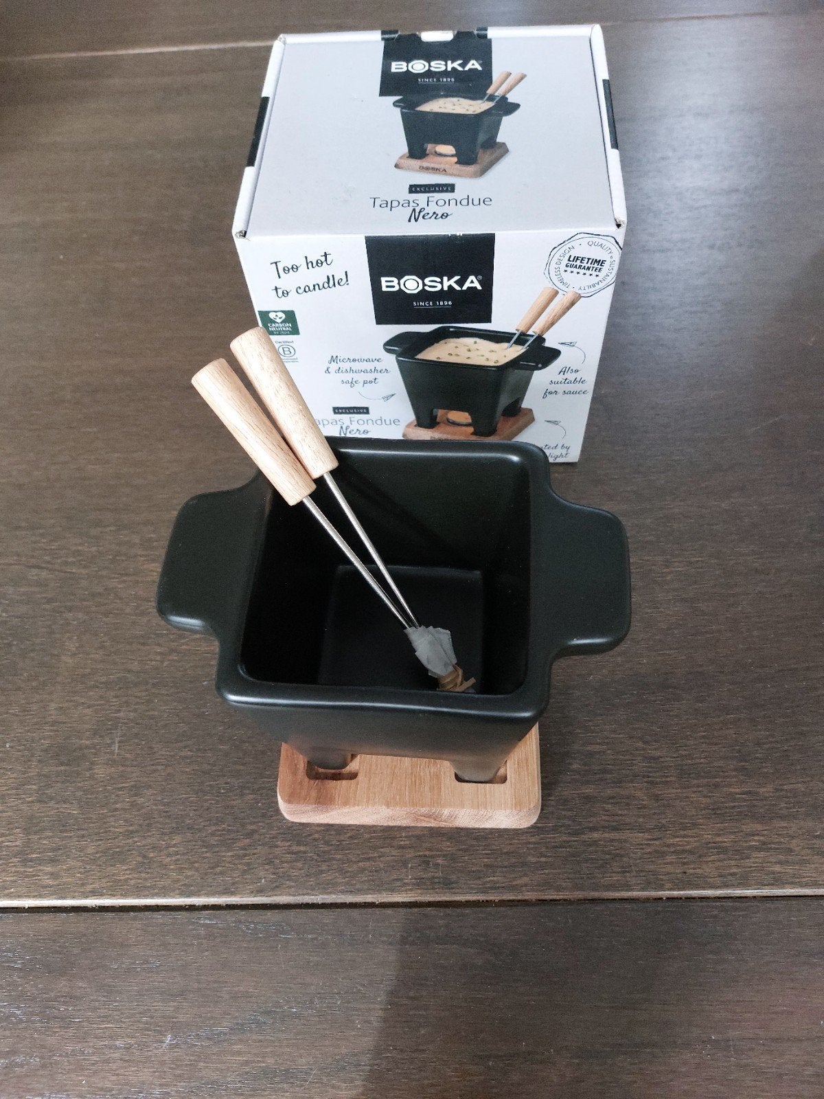 Boska Tapas Fondue Nero - Kaasfondue set, Overige typen, Nieuw, Ophalen of Verzenden, Zwart