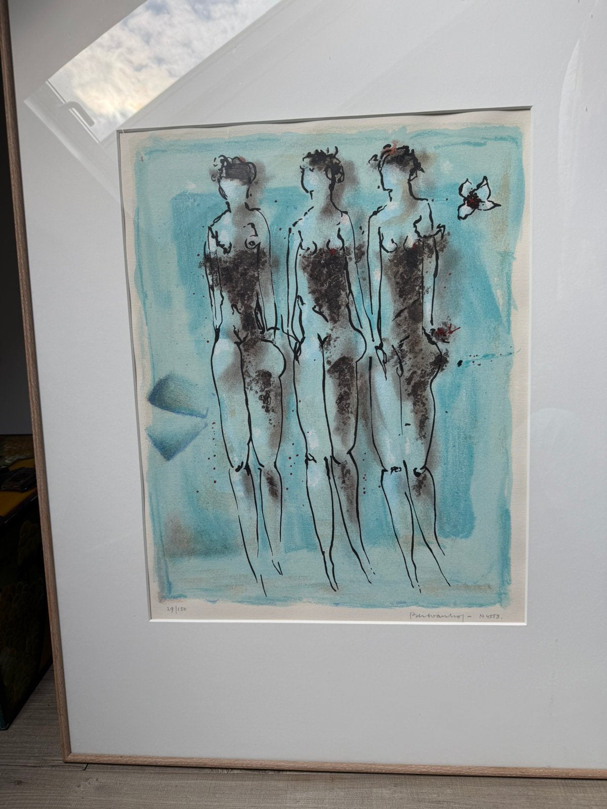 Bert van Kol - ‘Drie Vrouwen', Antiek en Kunst, Kunst | Litho's en Zeefdrukken, Ophalen