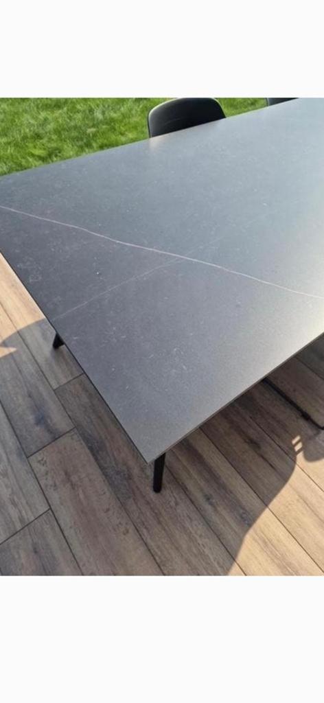 Exterioo Tuintafel met 4 Jysk stoelen - Licht beschadigd, Ophalen of Verzenden, Zo goed als nieuw