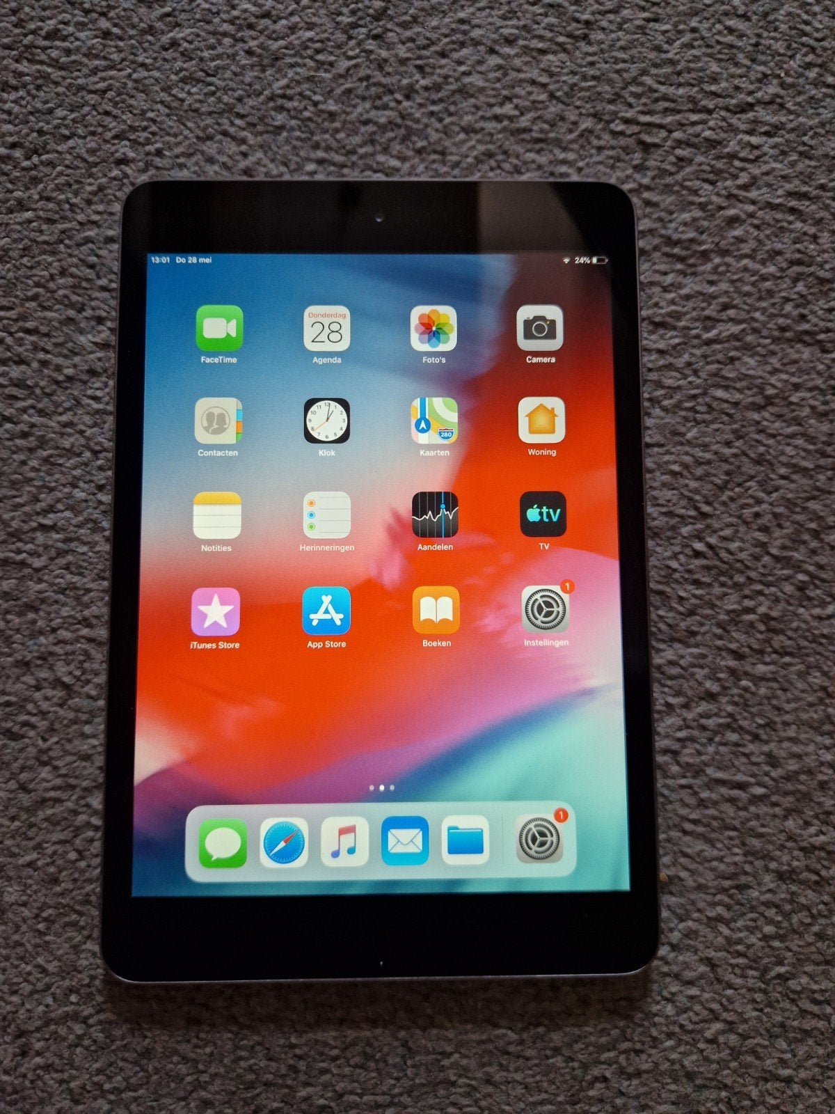 Apple iPad Mini 2 -, Computers en Software, Apple iPads, Ophalen, Gebruikt, Grijs, 7 inch of minder