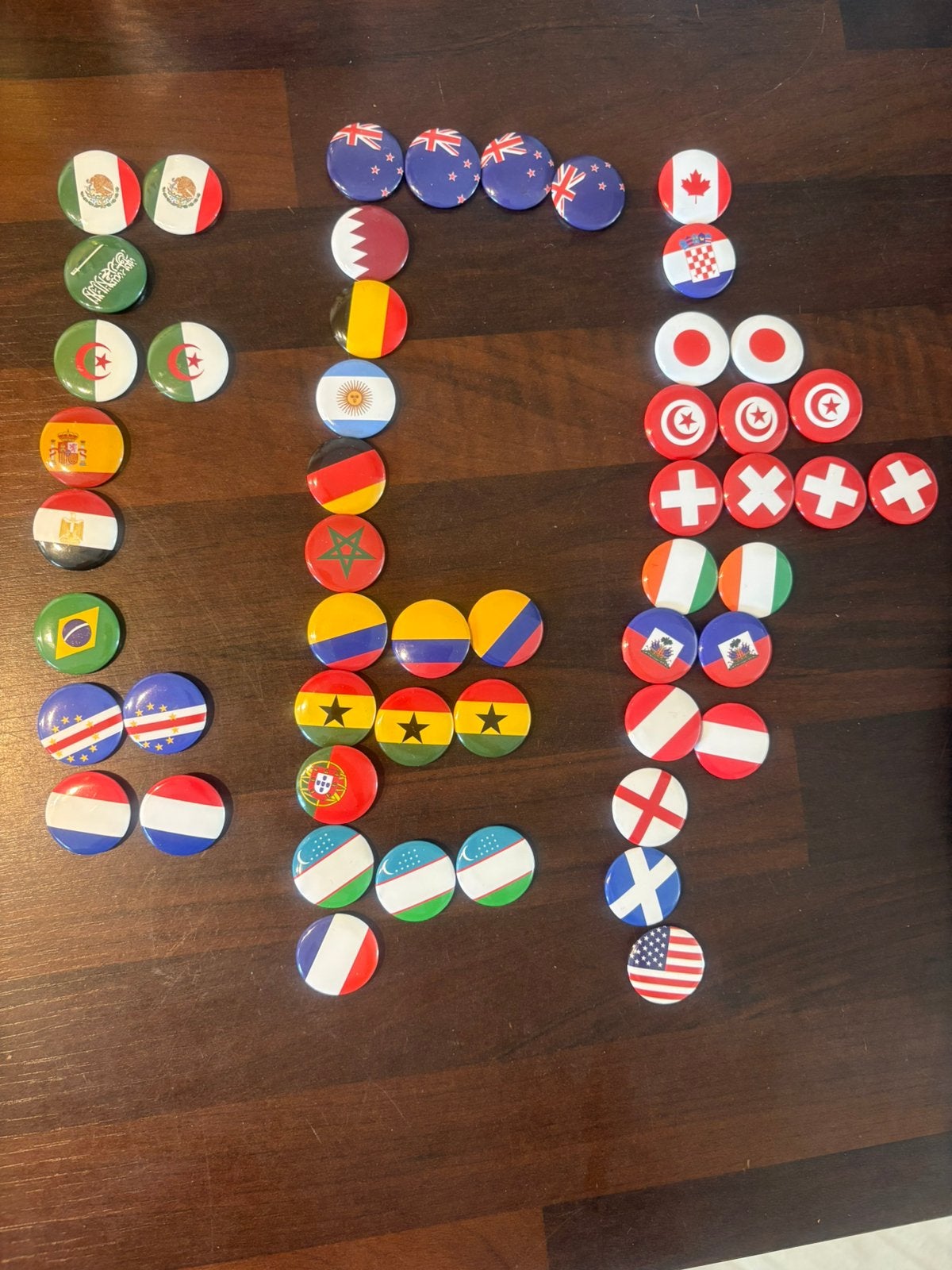 Ik ZOEK 2x Australie. Wie o wie?Veel dubbele Deka buttons wk, Verzamelen, Speldjes, Pins en Buttons, Ophalen of Verzenden, Zo goed als nieuw