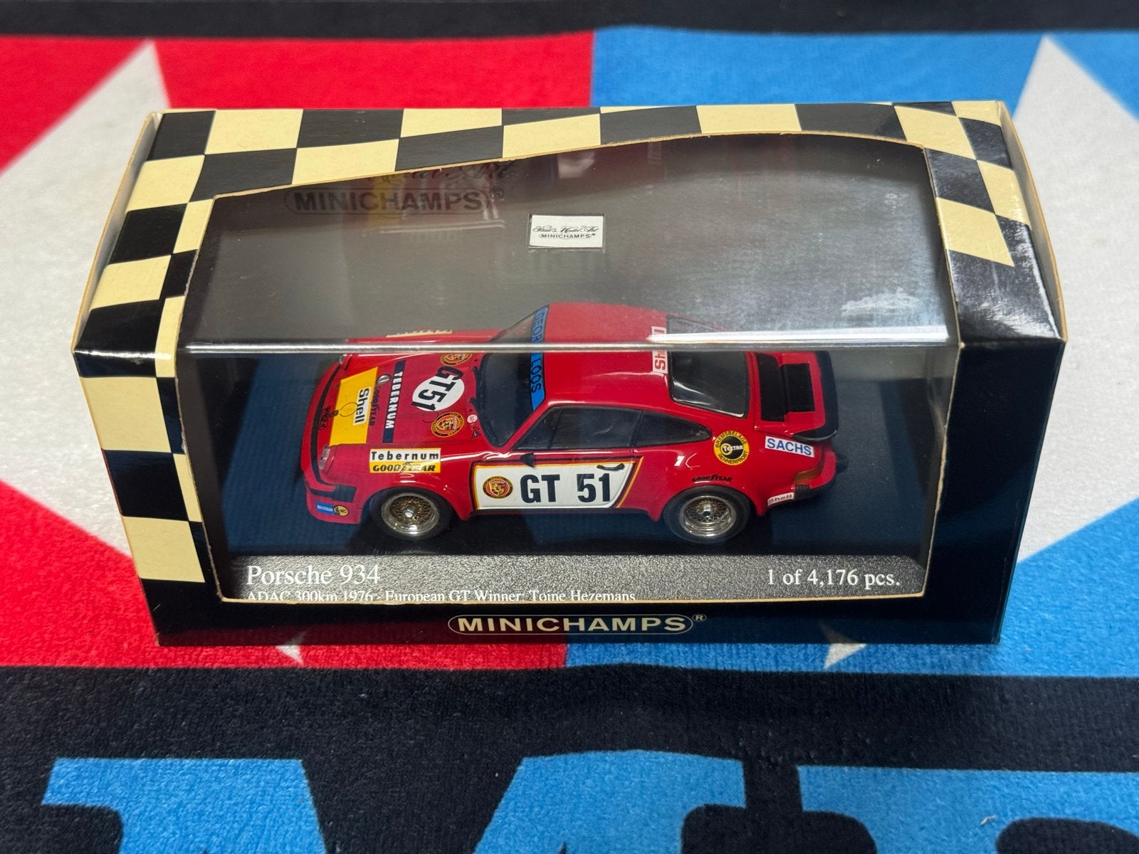 Minichamps Porsche 934 Hezemans 400766451 1/43, Ophalen of Verzenden, Nieuw, Auto
