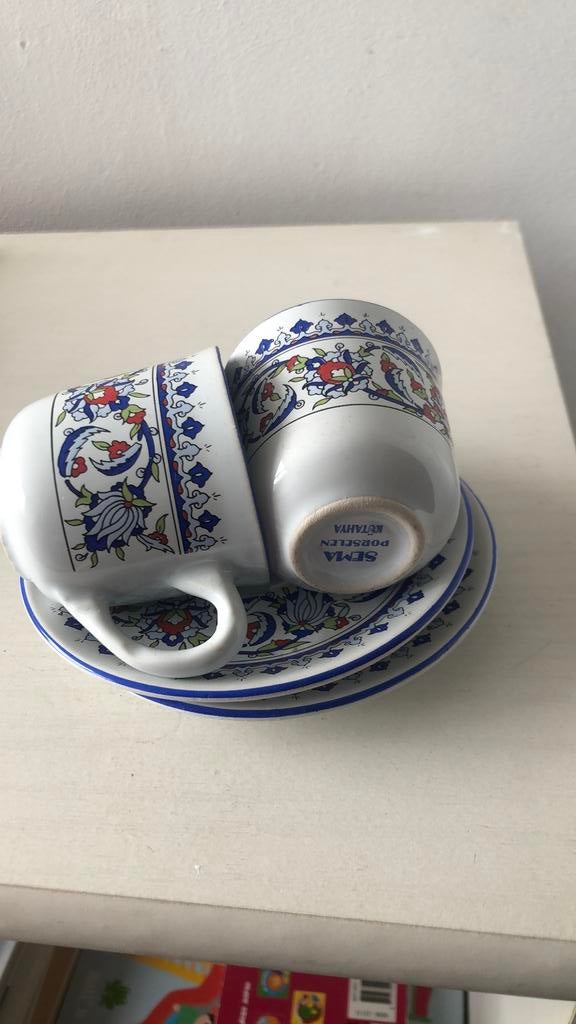 Sema Porselein Kütahya kopje, Ophalen of Verzenden, Zo goed als nieuw, Porselein, Kop en/of schotel