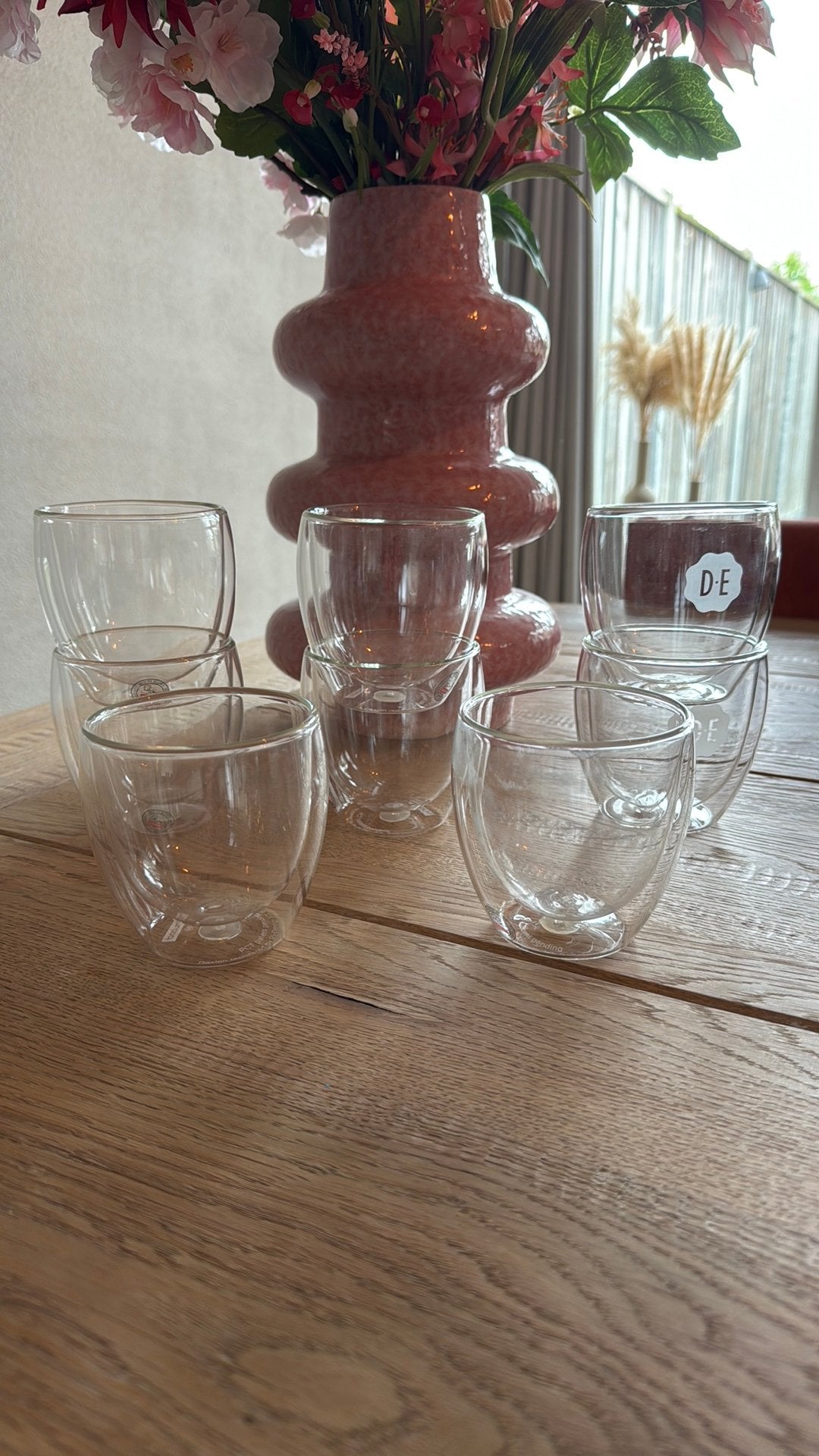 8 dubbelwandige glazen Bodum/DE 25 cl, Verzamelen, Ophalen, Zo goed als nieuw, Overige typen