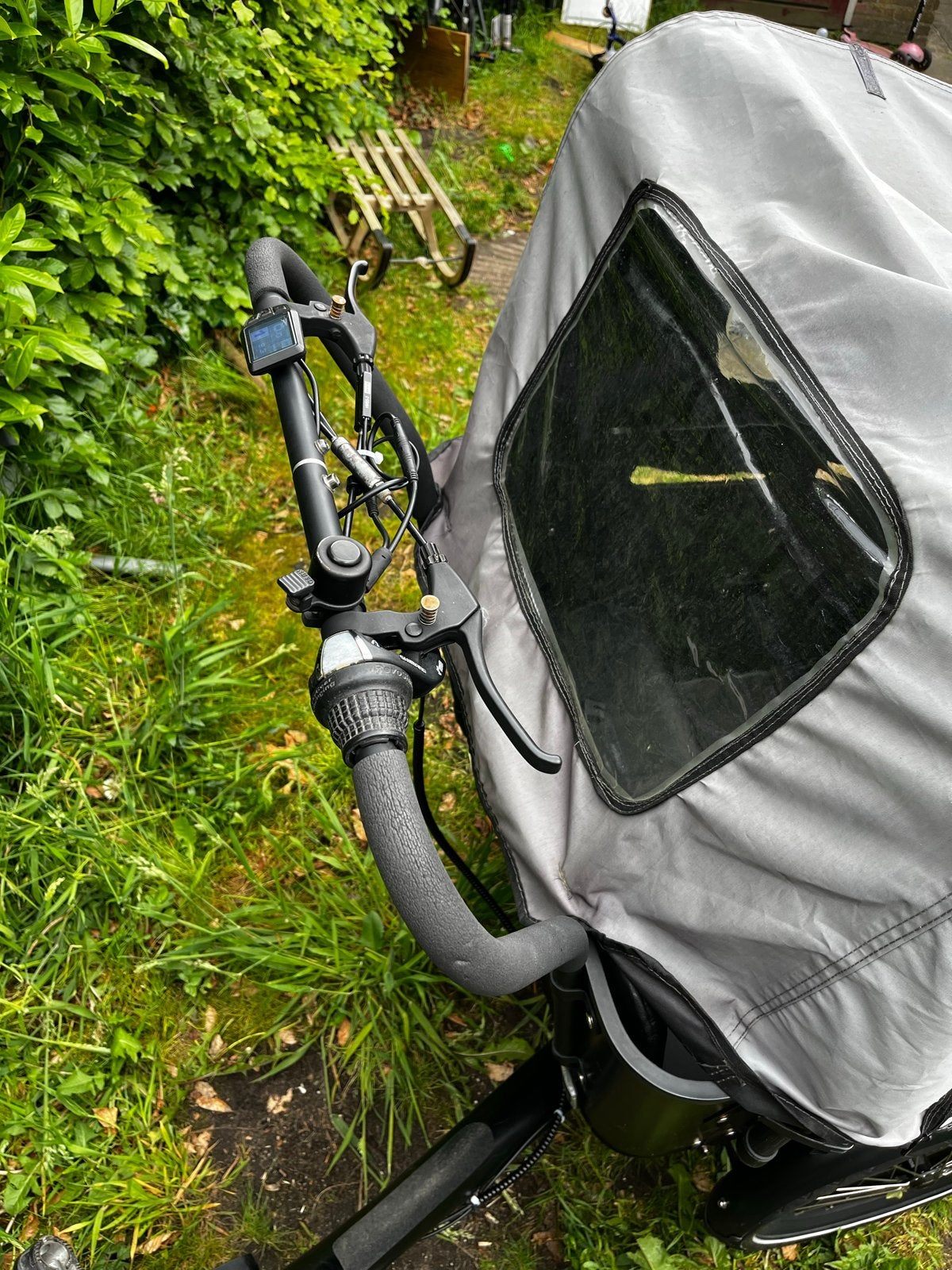 Vogue Bakfiets Elektrisch met Huif - Zo goed als nieuw, Fietsen en Brommers, Fietsen | Bakfietsen, Overige merken, Elektrisch