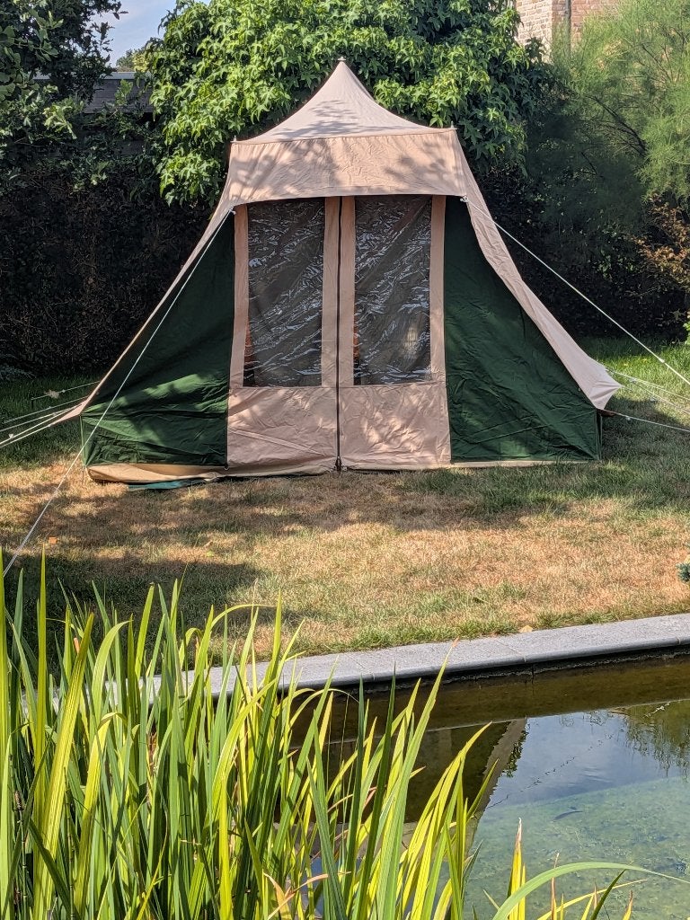 Tent (4 - 6p)  in Ten Cate-katoen met voortent en shelter, Ophalen, Gebruikt, Tot en met 4