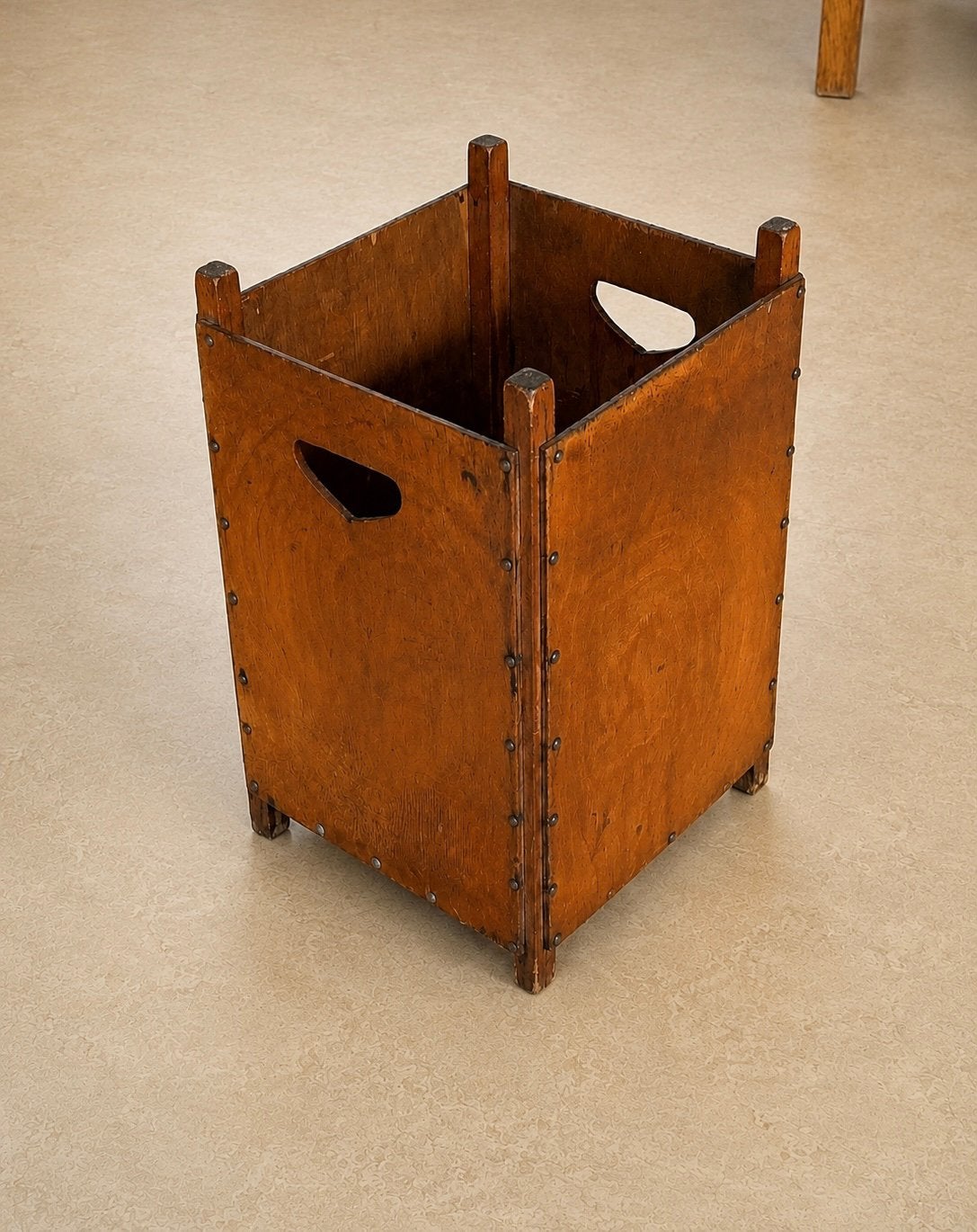 Art Deco houten bak in Amsterdamse School stijl handwerk, Ophalen of Verzenden