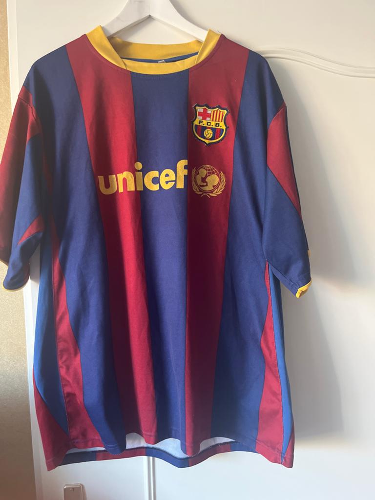 FC Barcelona Voetbalshirt Maat XXL, Groter dan maat XL, Ophalen of Verzenden, Gebruikt, Shirt