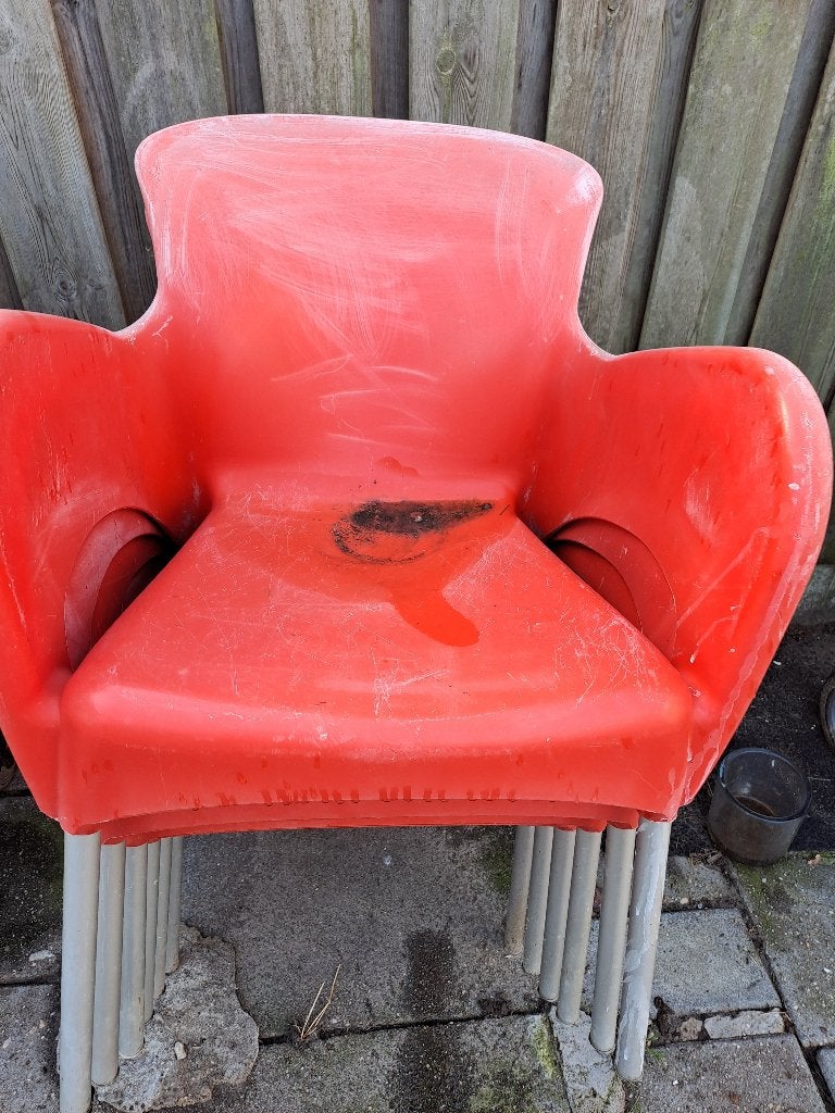 tuinstoelen, Tuin en Terras, Ophalen, Gebruikt, Kunststof, Stapelbaar