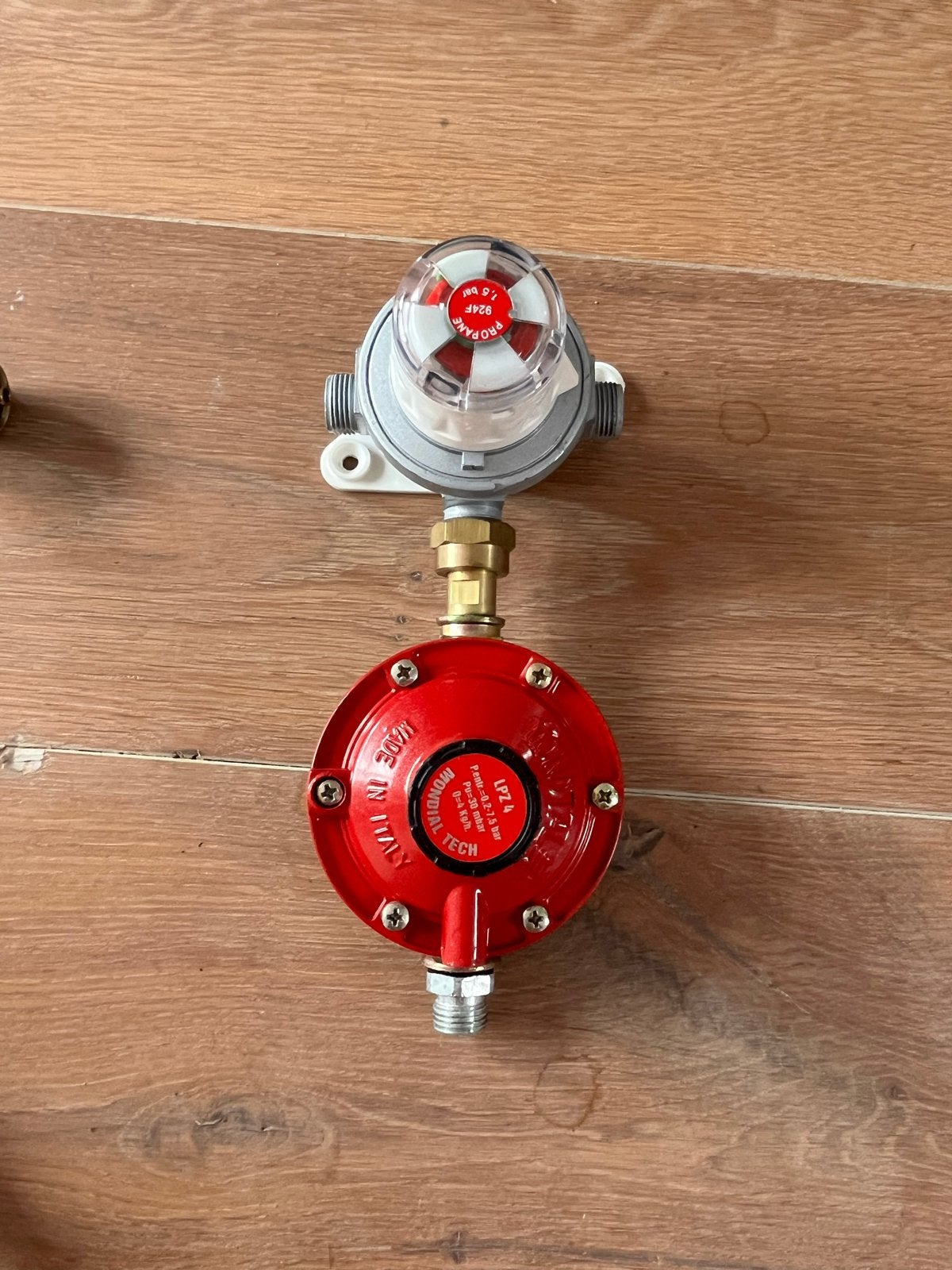 Gasdrukregelaar voor propaan/LPG - Made in Italy, Ophalen of Verzenden, Zo goed als nieuw
