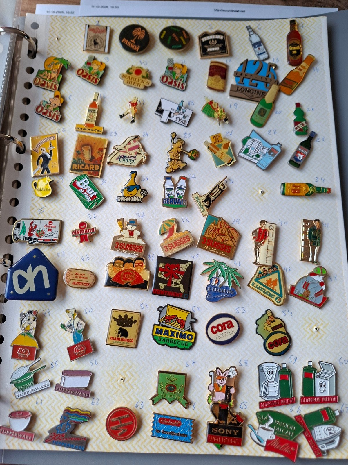 Grote verzameling pins - diverse merken en thema's, Verzamelen, Ophalen of Verzenden, Gebruikt, Overige onderwerpen, Speldje of Pin