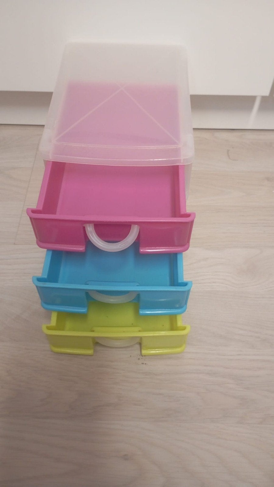 Kleurrijke opbergbox met 3 lades, Ophalen of Verzenden, Gebruikt