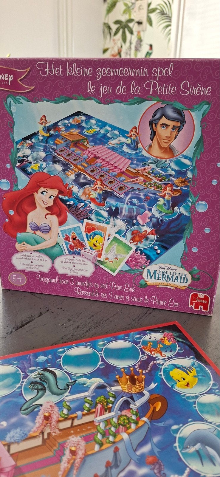 Het Kleine Zeemeermin Spel - Disney Princess Jumbo, Vijf spelers of meer, Ophalen of Verzenden, Gebruikt, Jumbo