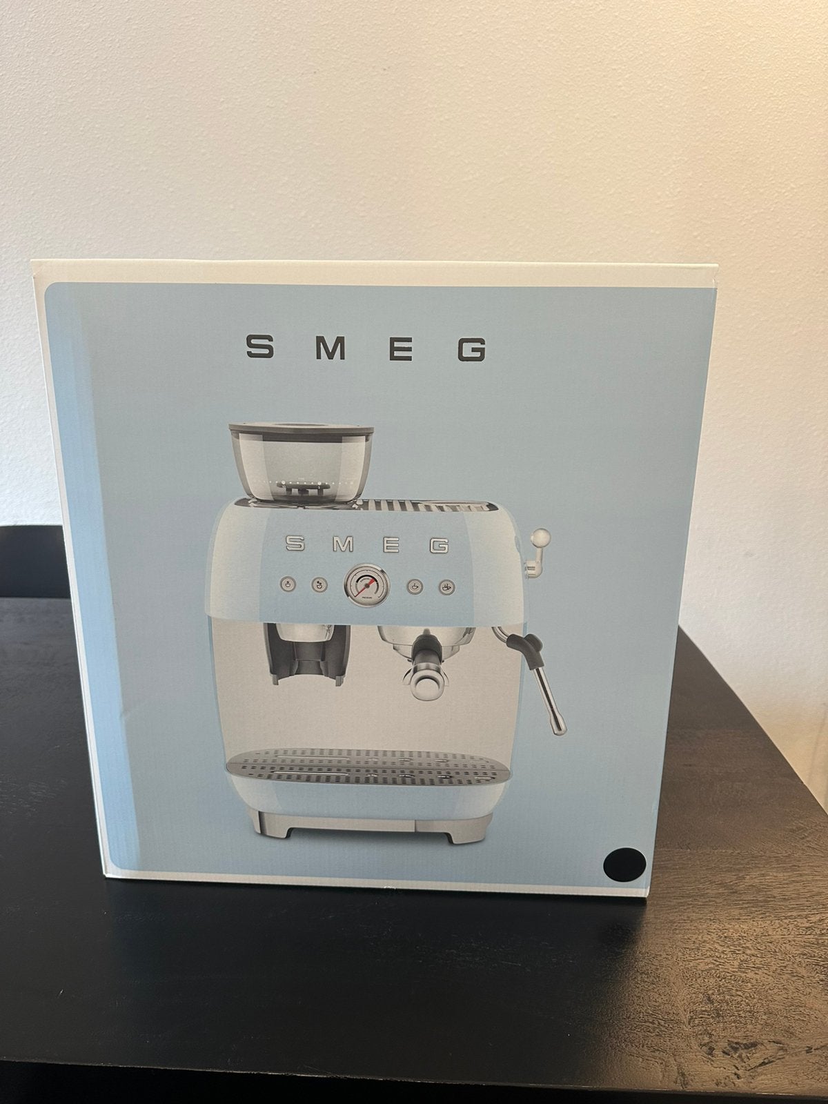 Smeg EGF03BLEU espresso koffiezetapparaat zwart, Witgoed en Apparatuur, Koffiezetapparaten, Ophalen, Nieuw, Espresso apparaat