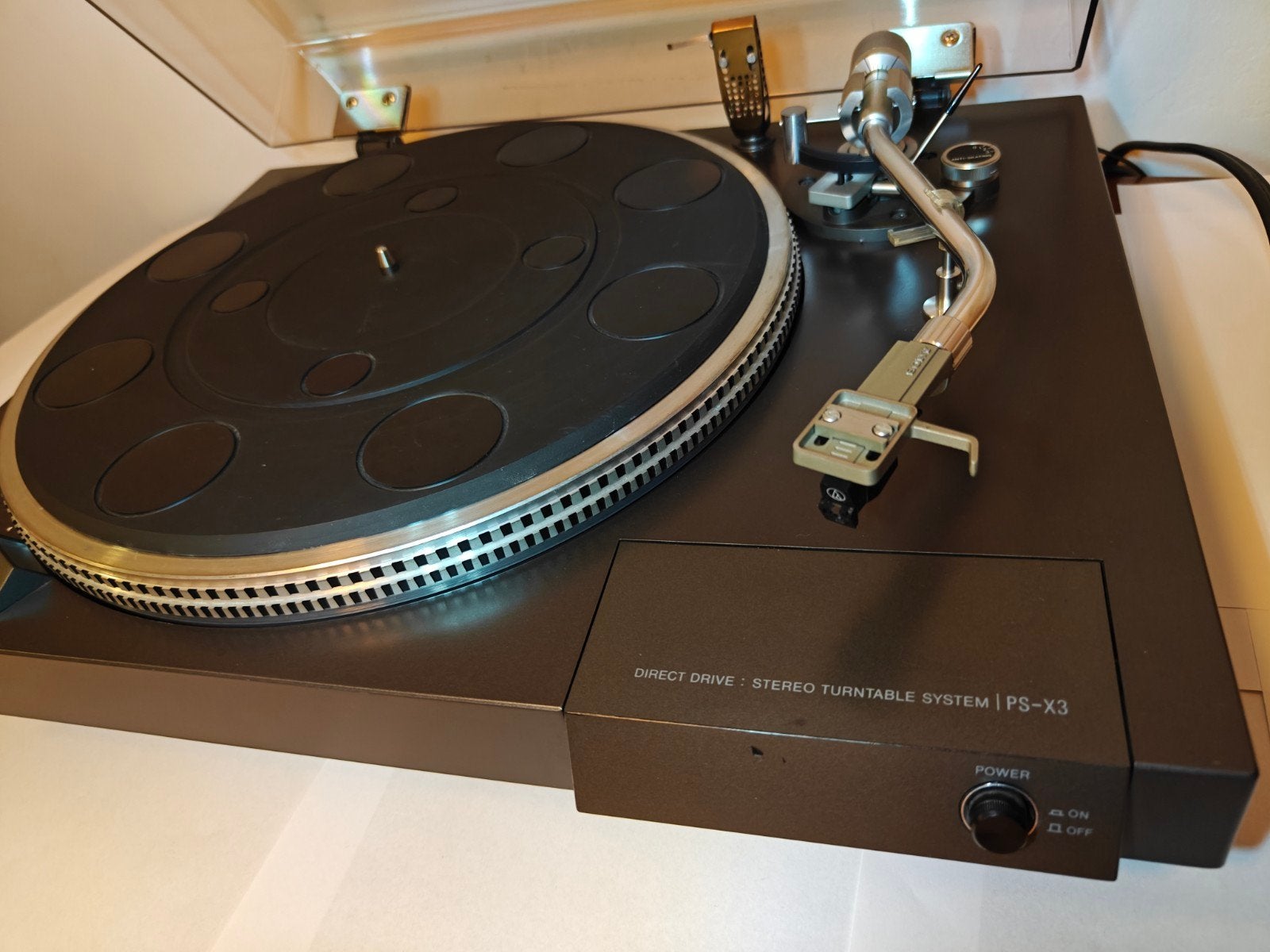 Sony PS-X3 Direct Drive + Shure + AT cartridge; turntable, Ophalen of Verzenden, Sony