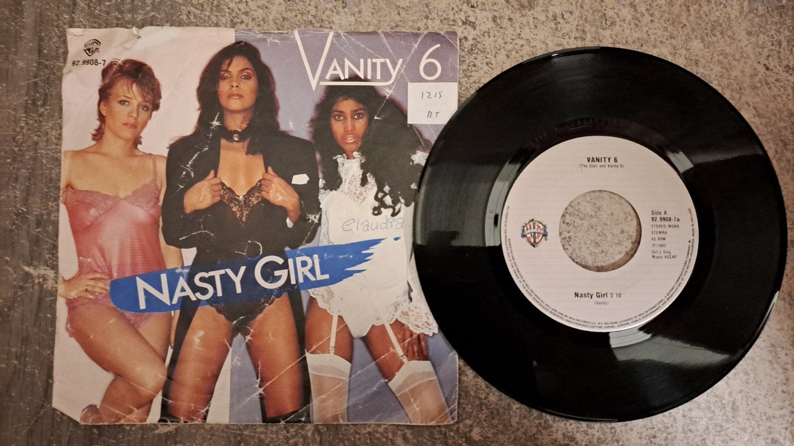 Vanity 6 - Nasty girl, Cd's en Dvd's, Gebruikt, 7 inch, Pop, Fotohoes