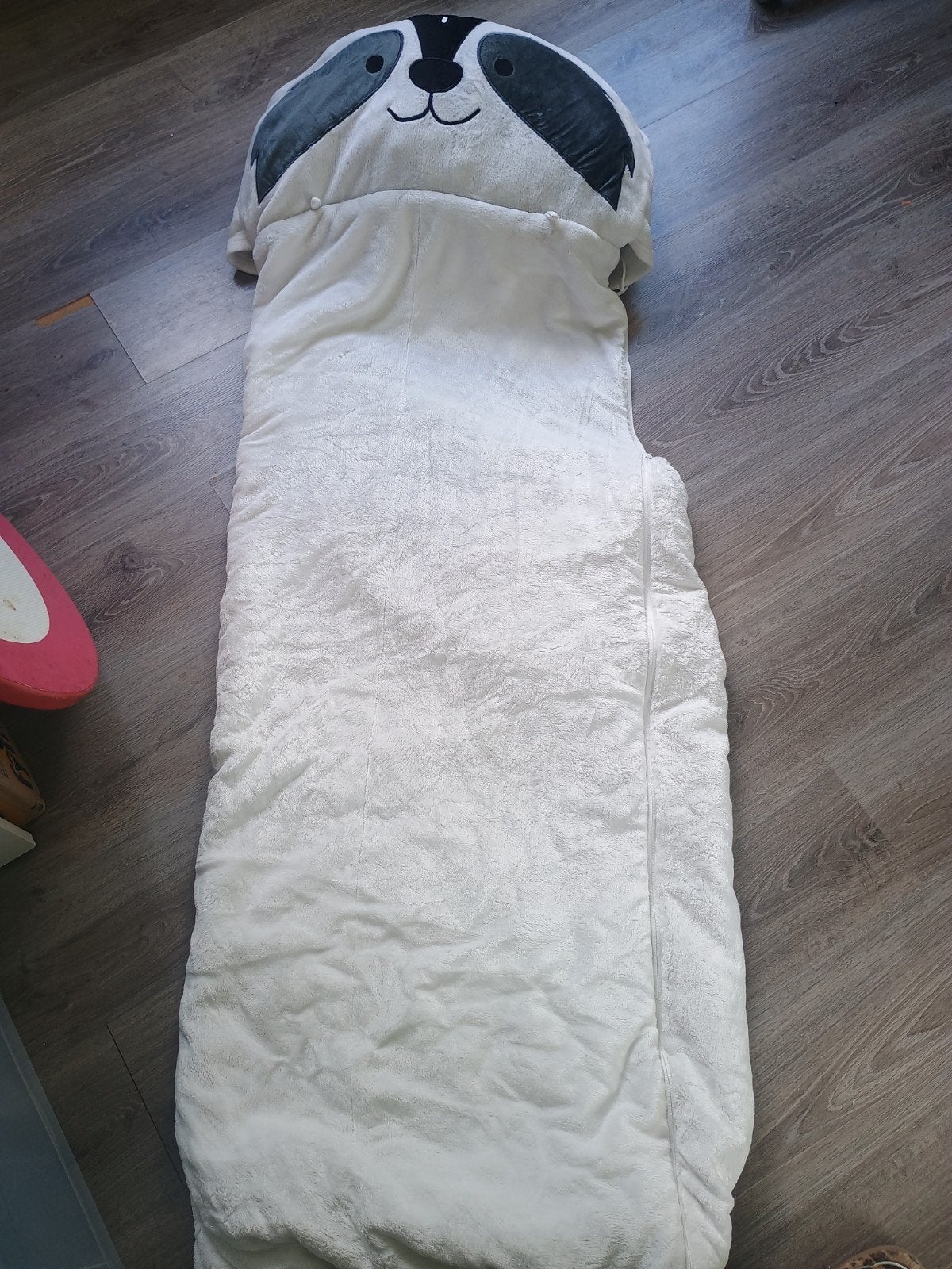 Slaapzak wasbeer knuffel kussen 3-in-1, Caravans en Kamperen, Ophalen of Verzenden, Zo goed als nieuw