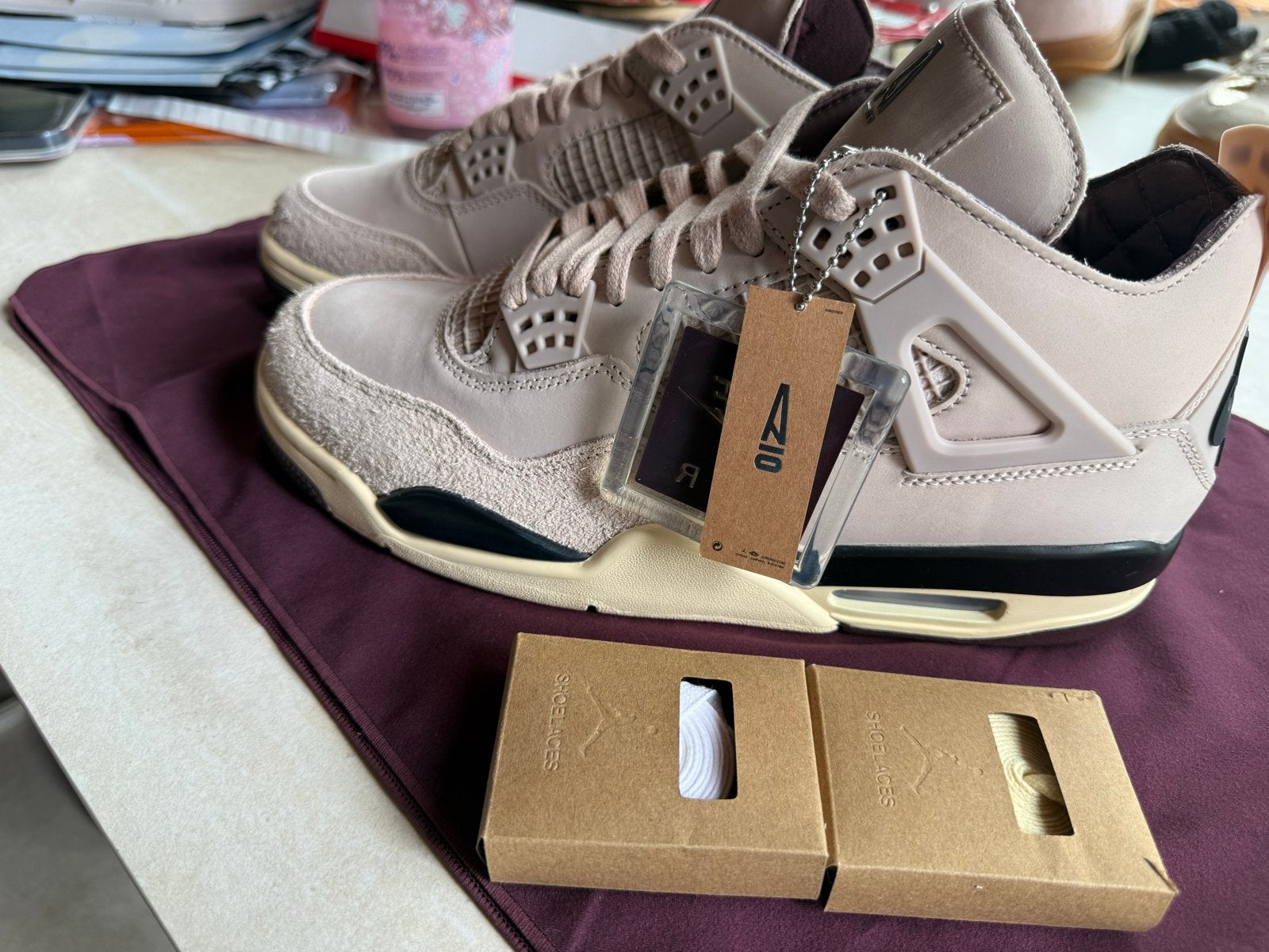 Nike Air Jordan 4 A Ma Maniére Violet Ore Sneakers, Ophalen of Verzenden, Nieuw, Overige kleuren, Sneakers of Gympen