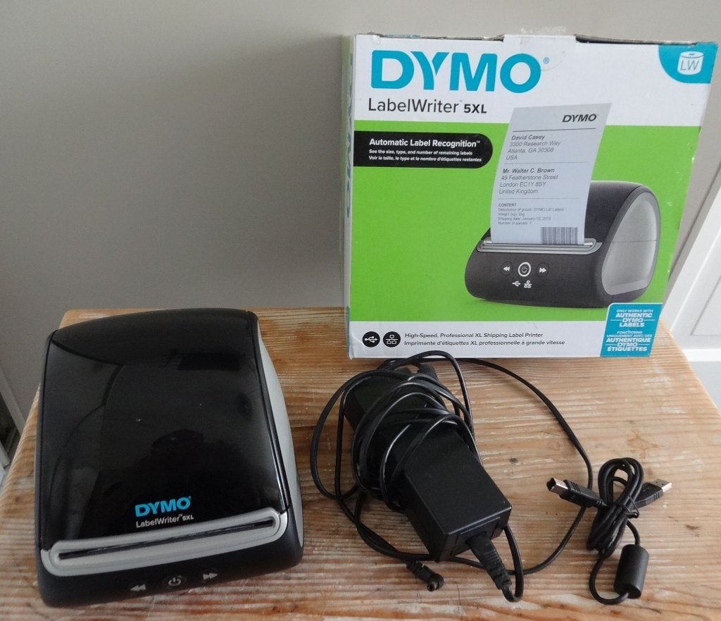 Dymo Labelwriter 5XL in originele doos met  150 A5 etiketten, Qwerty, Ophalen of Verzenden, Zo goed als nieuw, Dymo LabelWriter