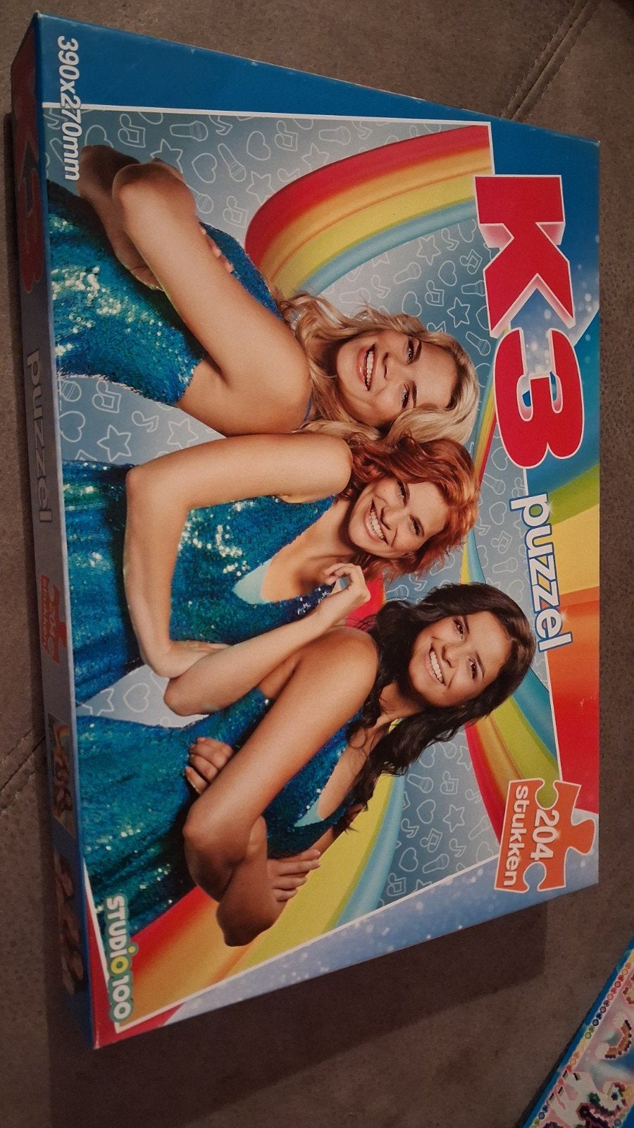 K3 Puzzel - 204 Stukjes, Ophalen of Verzenden, Meer dan 50 stukjes, Gebruikt, 6 jaar of ouder