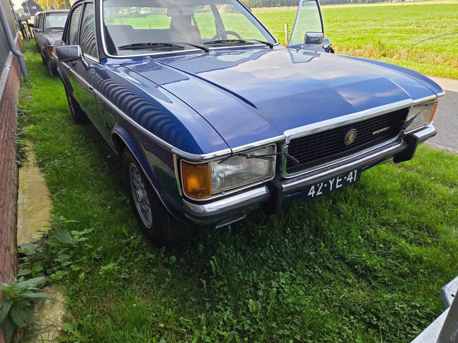 Ford Granada MK1 2600 V6, Auto's, Automaat, Blauw, Bedrijf, Sedan
