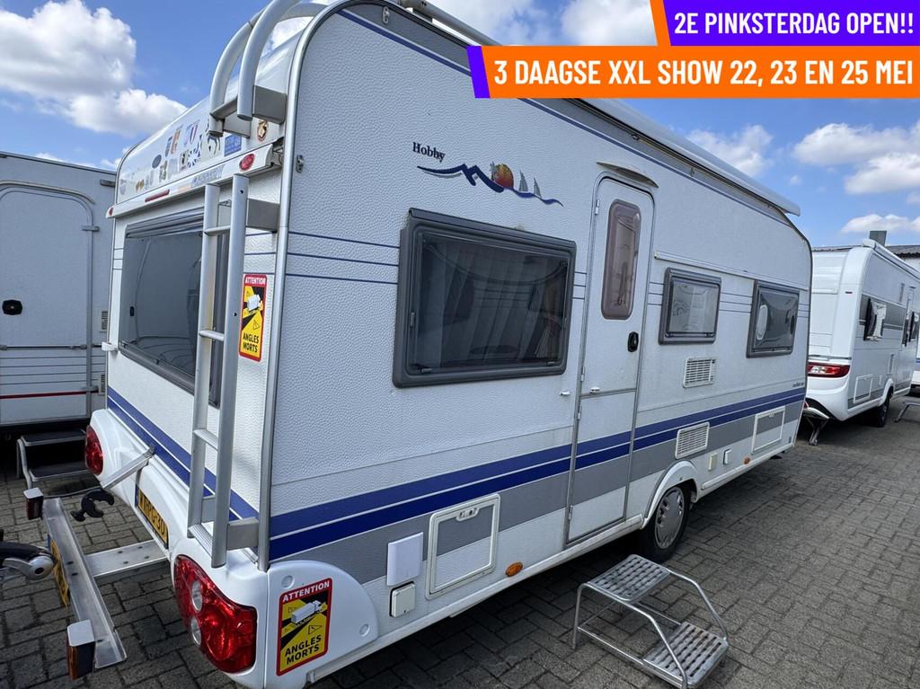 Hobby - 2DE PINKSTERDAG OPEN, RUIM 200 CARAVANS, Caravans en Kamperen, Caravans, Airco, Rondzit, Hobby, 7 tot 8 meter