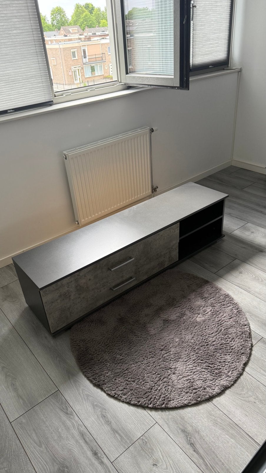 Tv meubel - antaraciet, Ophalen, Minder dan 50 cm, Zo goed als nieuw, Minder dan 100 cm