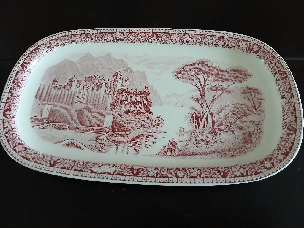 Vintage Royal Sphinx Maastricht Ovale Serveerschaal, Ophalen of Verzenden