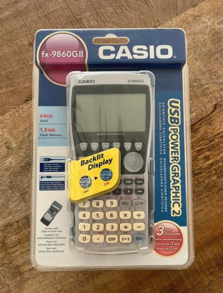 Casio FX-9860GII USB Power Graphic 2 Rekenmachine Nieuw, Ophalen of Verzenden, Grafische rekenmachine, Nieuw