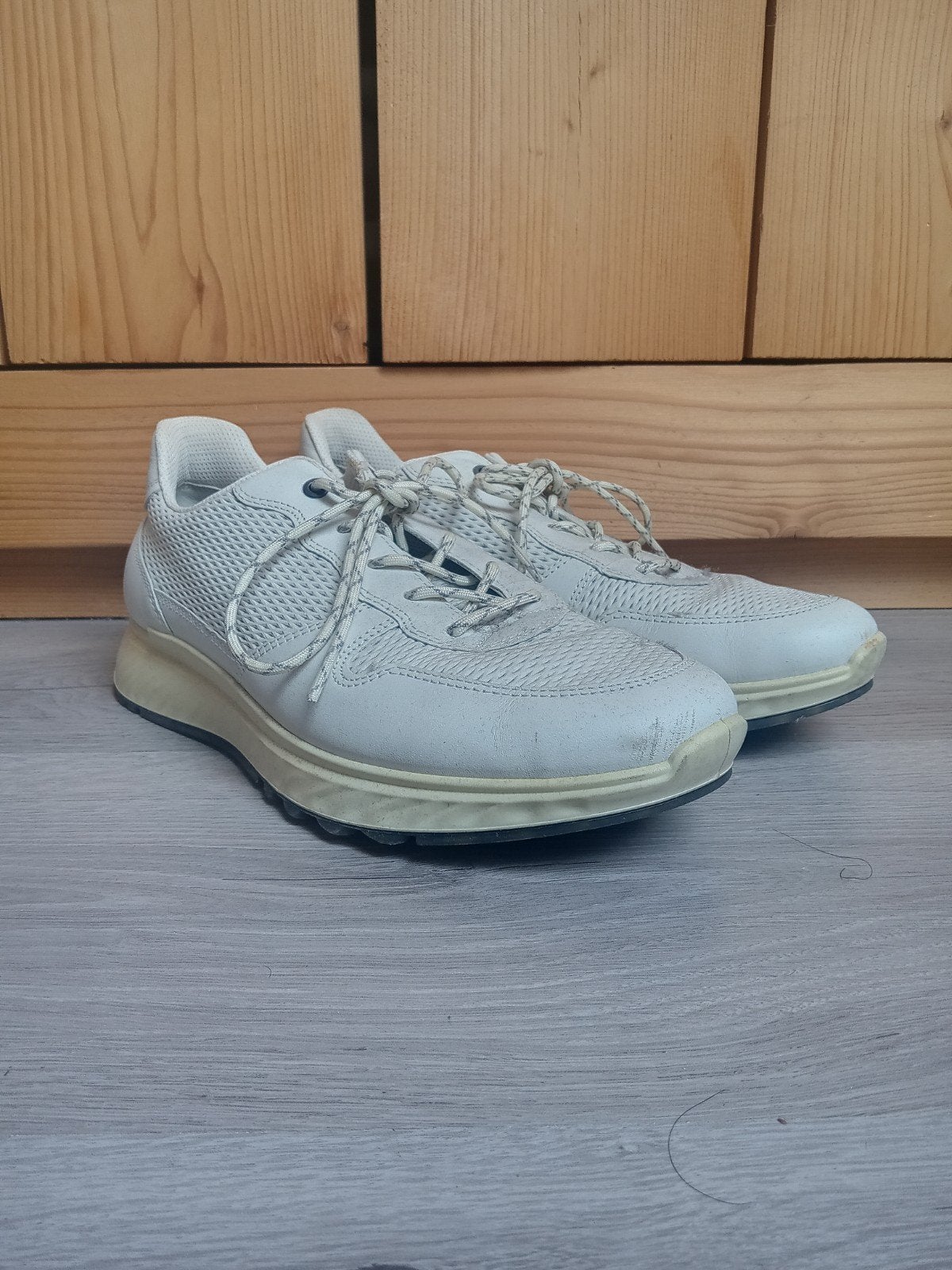 ECCO heren sneakers maat 43 wit, Wit, ECCO., Ophalen of Verzenden, Sneakers of Gympen