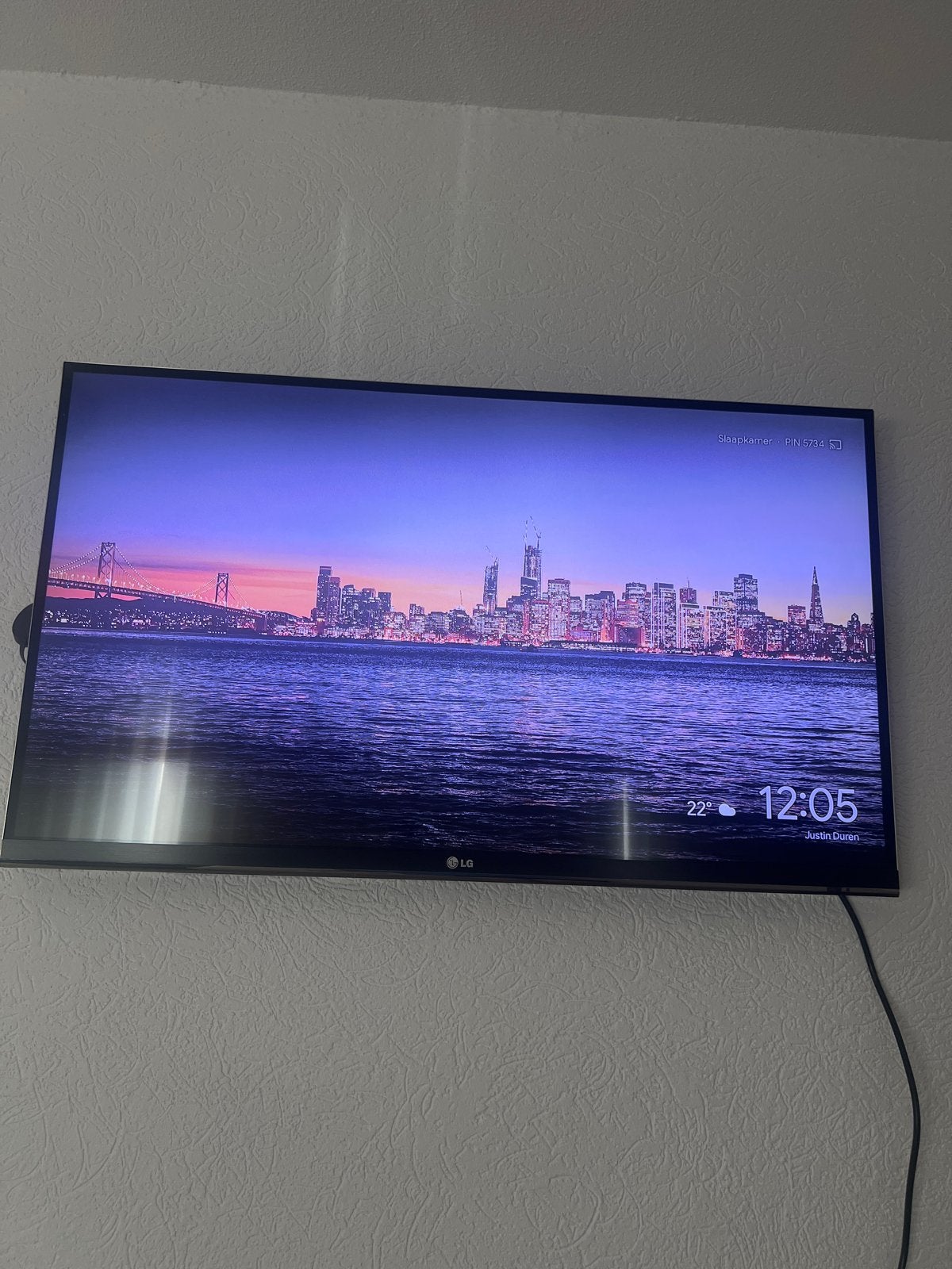 LG TV met Chromecast en afstandsbediening, Ophalen, Gebruikt, 50 Hz, 100 cm of meer