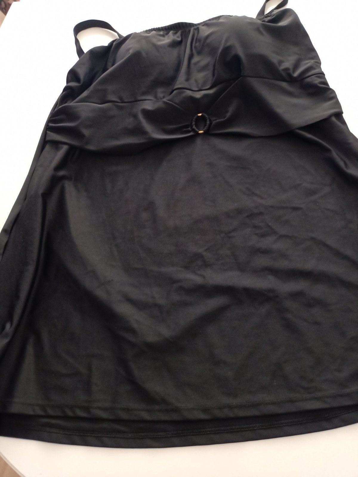 Zwarte badpakjurk met gouden afneembare gespen.Nieuw!, Ophalen, Nieuw, Maat 42/44 (L), Zwart