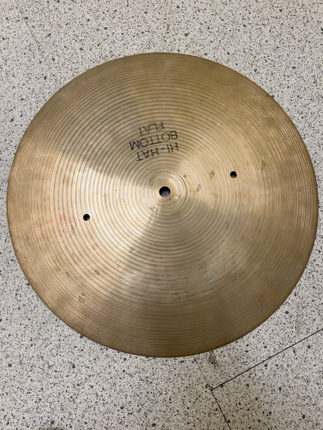 Vintage UFIP 14” Flat Bottom hi-hat, Muziek en Instrumenten, Ophalen of Verzenden, Gebruikt, Trommel