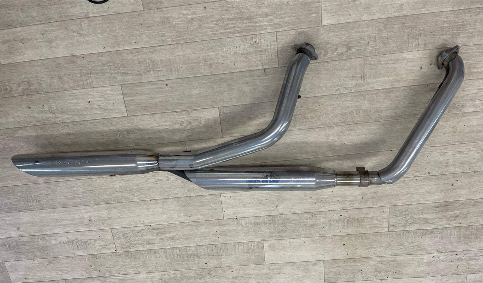 Screamin' Eagle II uitlaat met beugel voor Softail, Ophalen of Verzenden, Gebruikt