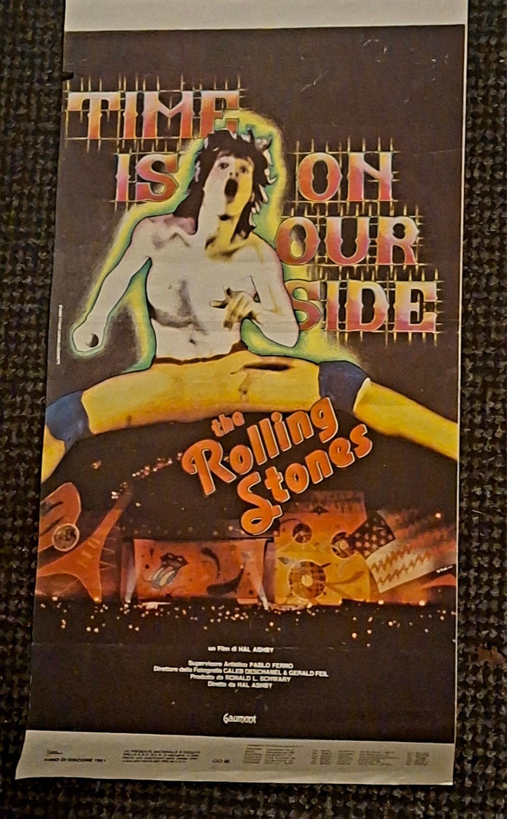 Vintage Rolling Stones 'Time Is On Our Side' Filmposter, Verzamelen, Deurposter of groter, Ophalen of Verzenden, Muziek, Rechthoekig Staand