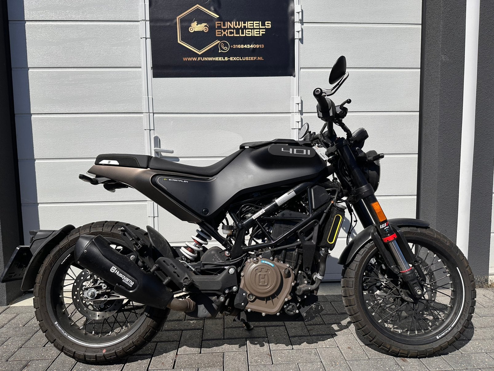 Husqvarna 401 Svartpilen 2024 | 2870 KM | QuickShifter | ABS, LED Verlichting, Nieuw, Bedrijf, 373 cc