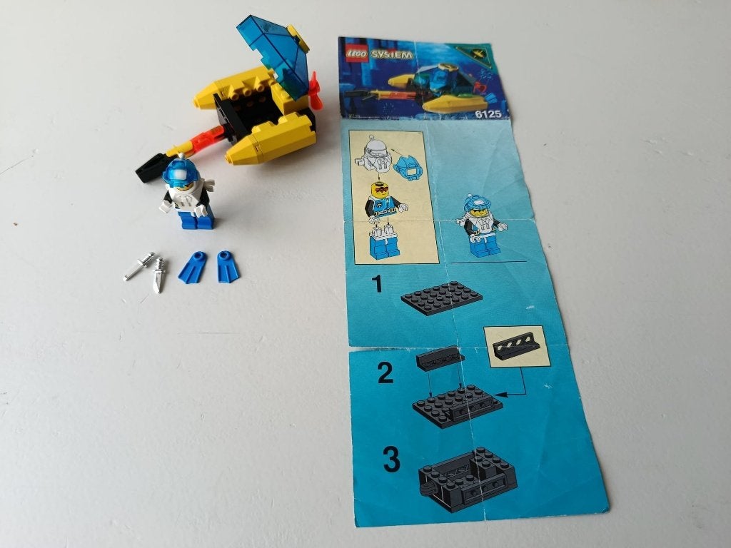Lego Aquanauts 6125 Sea Sprint 9 Seascooter | Compleet, Overige thema's, Lego, Ophalen of Verzenden, Zo goed als nieuw